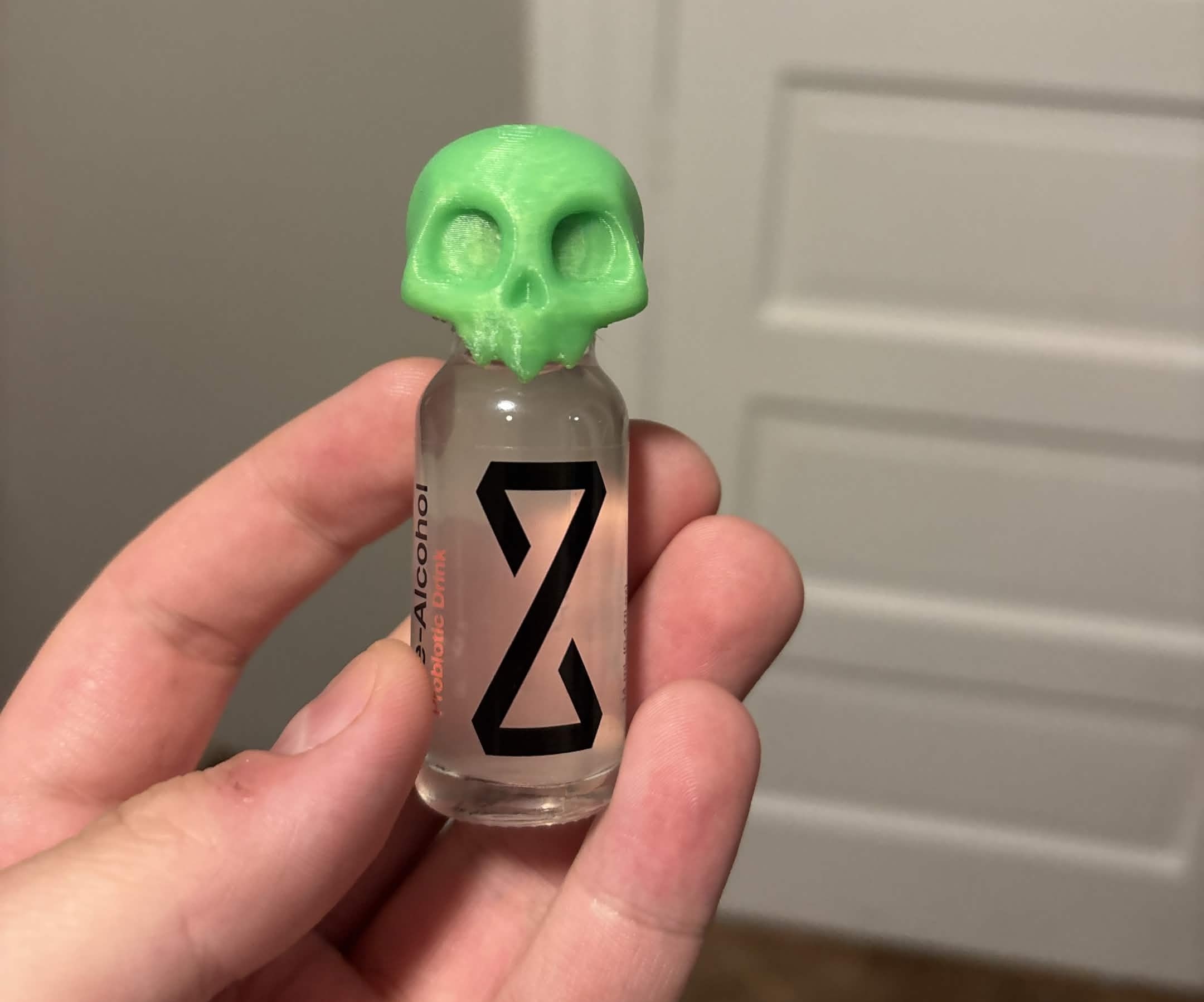 Bottle With A Skull Cap